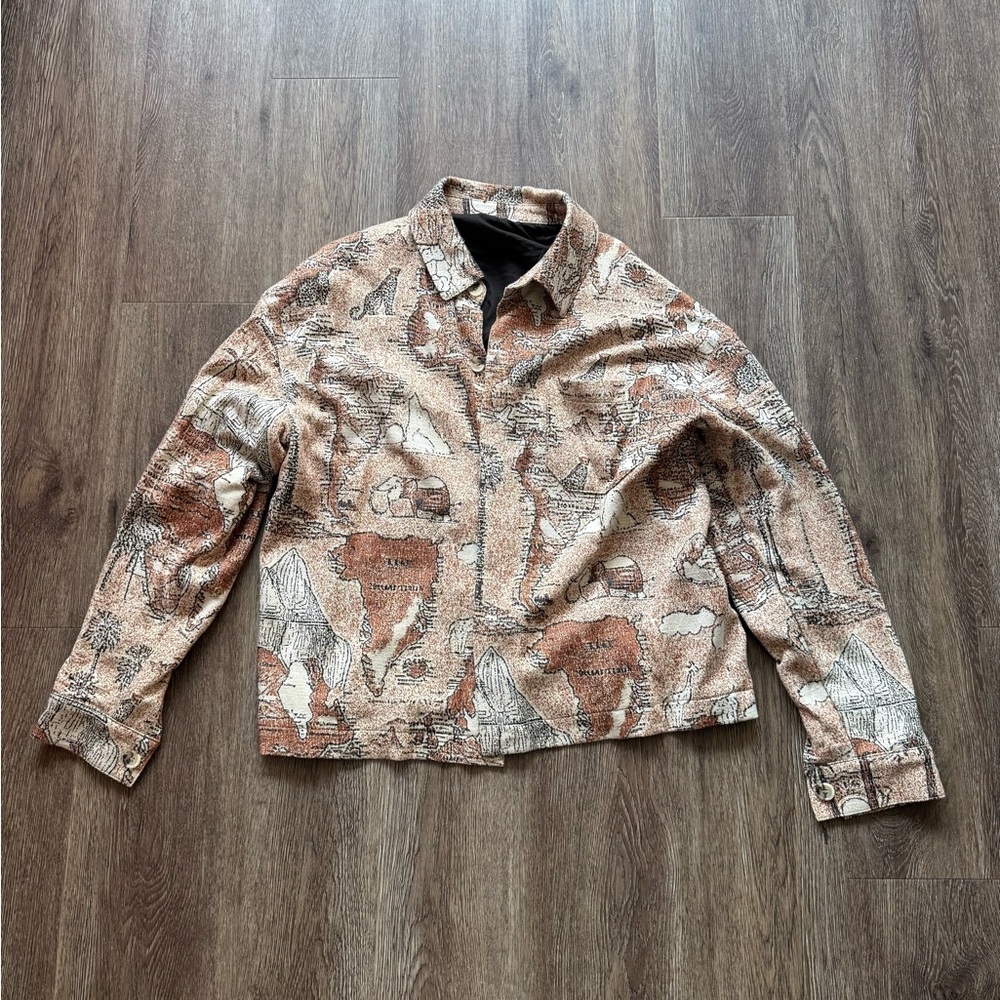 Zara Men's Brown Patterned Jacket